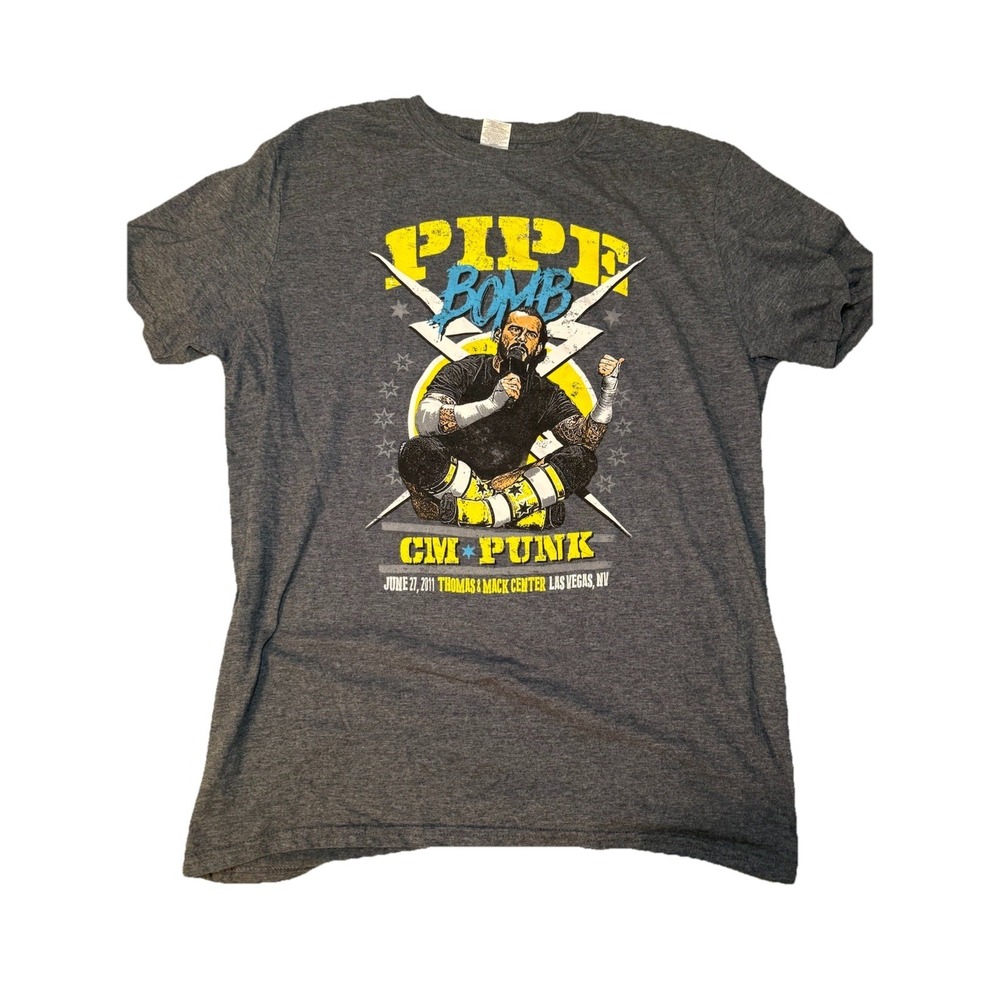 CM Punk WWE pipebomb t-shirt size L